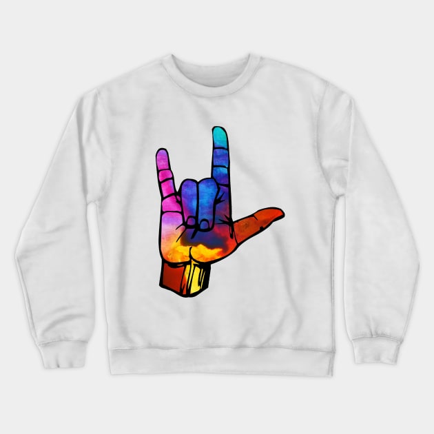 Rainbow Rock Crewneck Sweatshirt by WildSloths